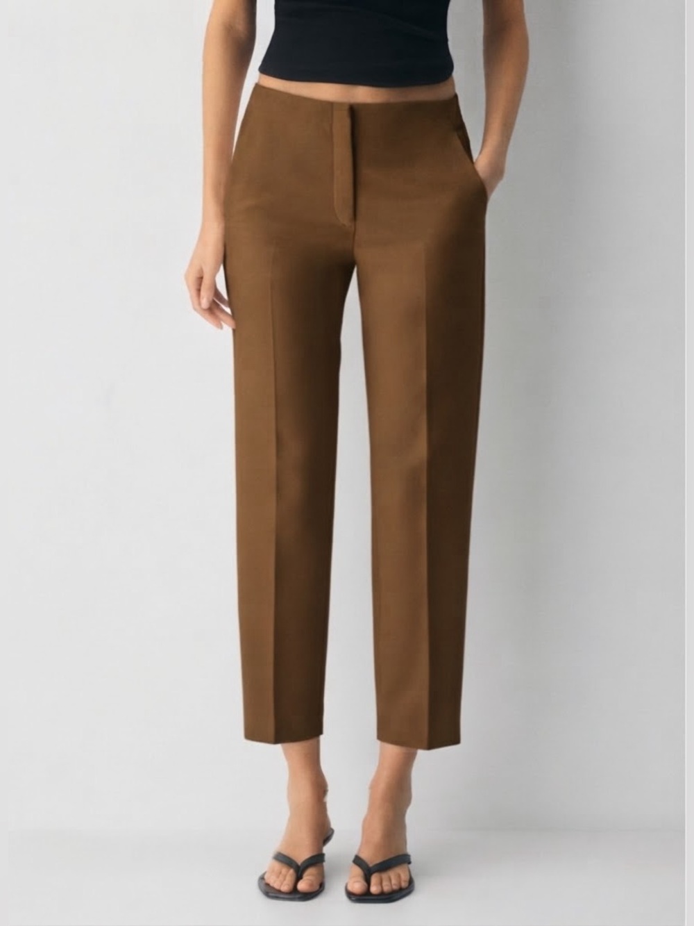 Babaton Markova Pant Size 8 Caramel Brown Aritzia